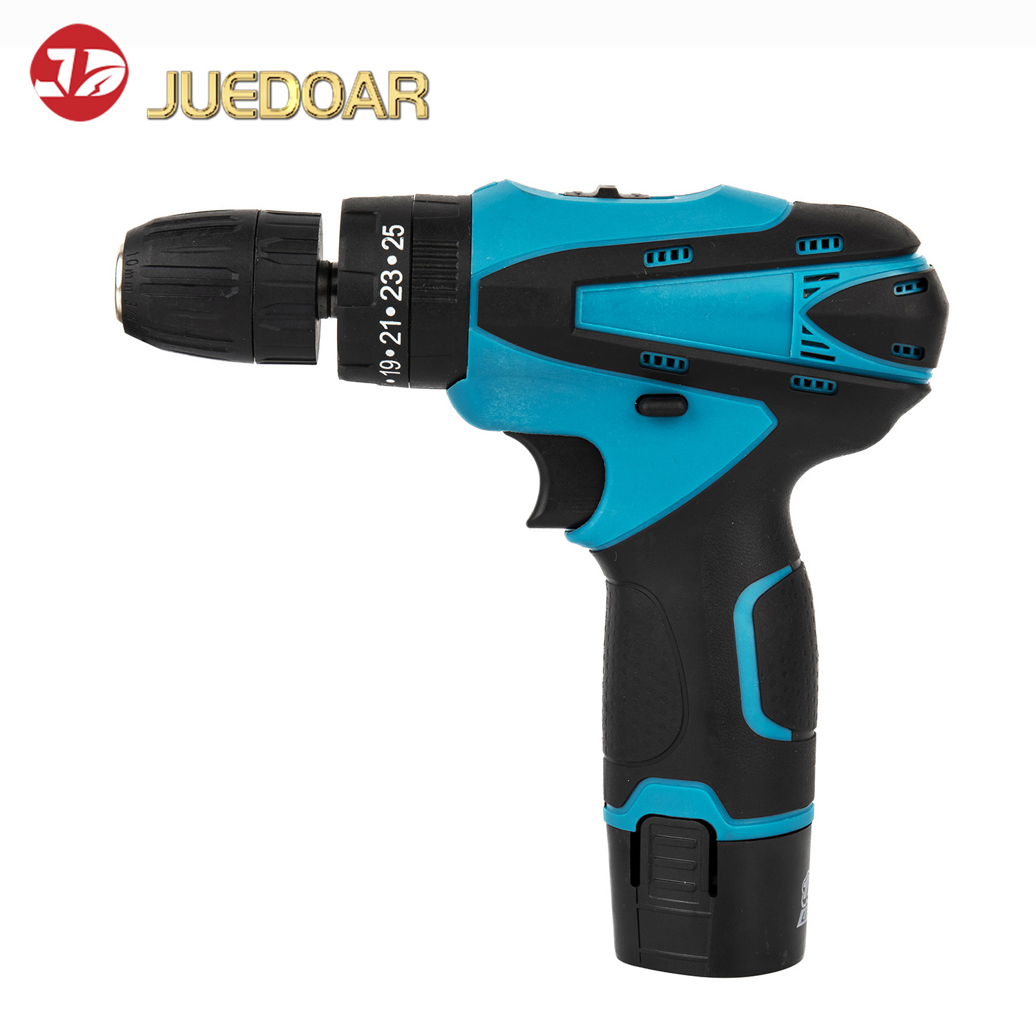 12V Lithium-Ion Drill, Multi-Function Cordless Drill for Home Use, Reversible Speed-Adjustable Electric Screwdriver