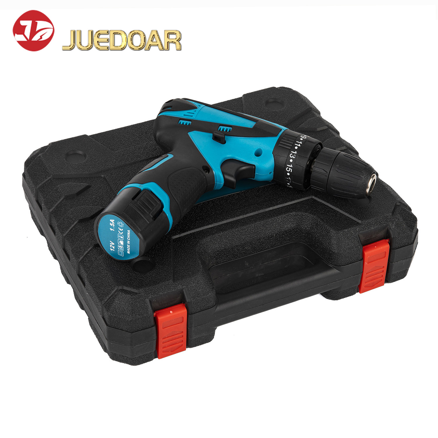 12V Lithium-Ion Drill, Multi-Function Cordless Drill for Home Use, Reversible Speed-Adjustable Electric Screwdriver