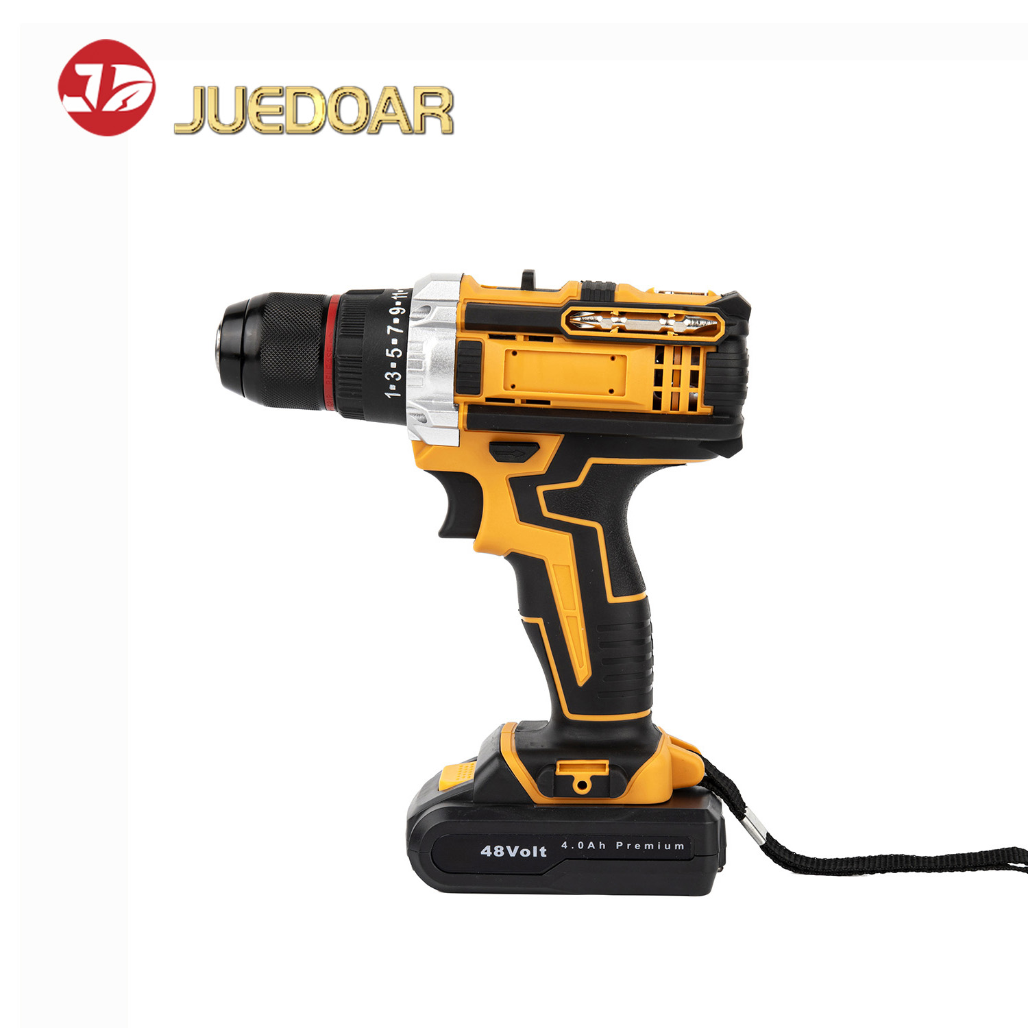20V Lithium-Ion Drill, Multi-Function Cordless Drill for Home Use, Reversible Speed-Adjustable Electric Screwdriver