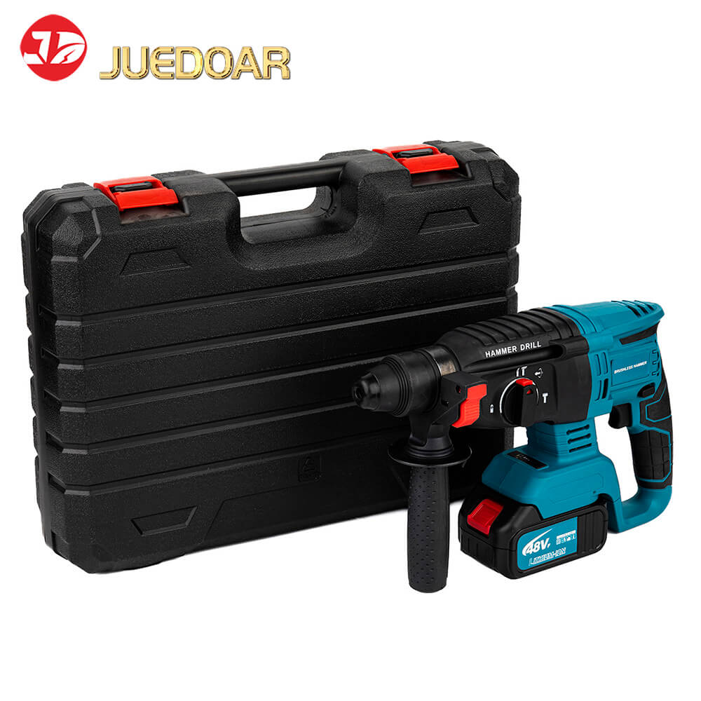 20V MAX Brushless Cordless Rotary Hammer 2.7J 26mm Concrete SDS Plus with 2x 4.0Ah Batteries