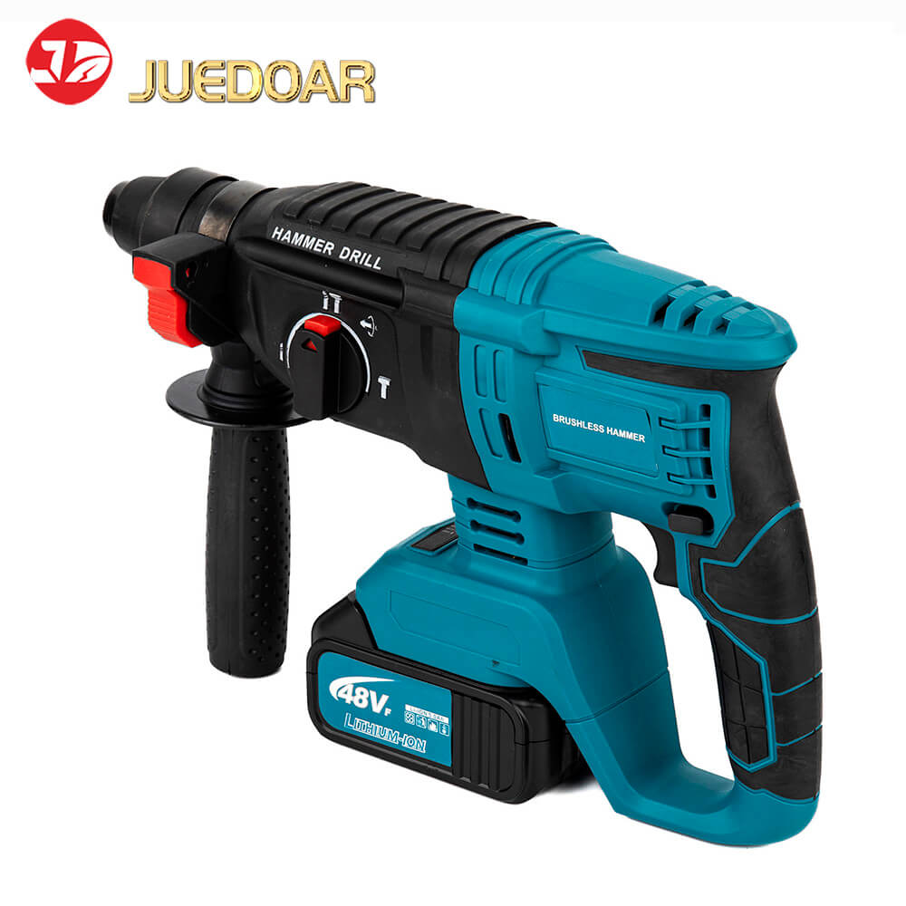 20V MAX Brushless Cordless Rotary Hammer 2.7J 26mm Concrete SDS Plus with 2x 4.0Ah Batteries
