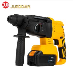 20V MAX Brushless Cordless Rotary Hammer 2.7J 26mm Concrete SDS Plus with 2x 4.0Ah Batteries