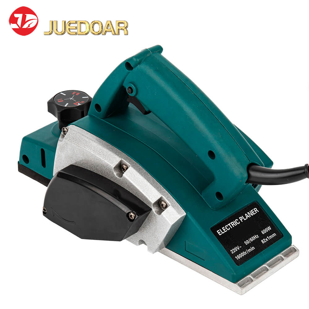 Corded Portable Electric Planer-550W Powerful Motor 82mm Cutting Width-DIY Electric Planer for Home Projects Lightweight & Portable Woodworking Tool