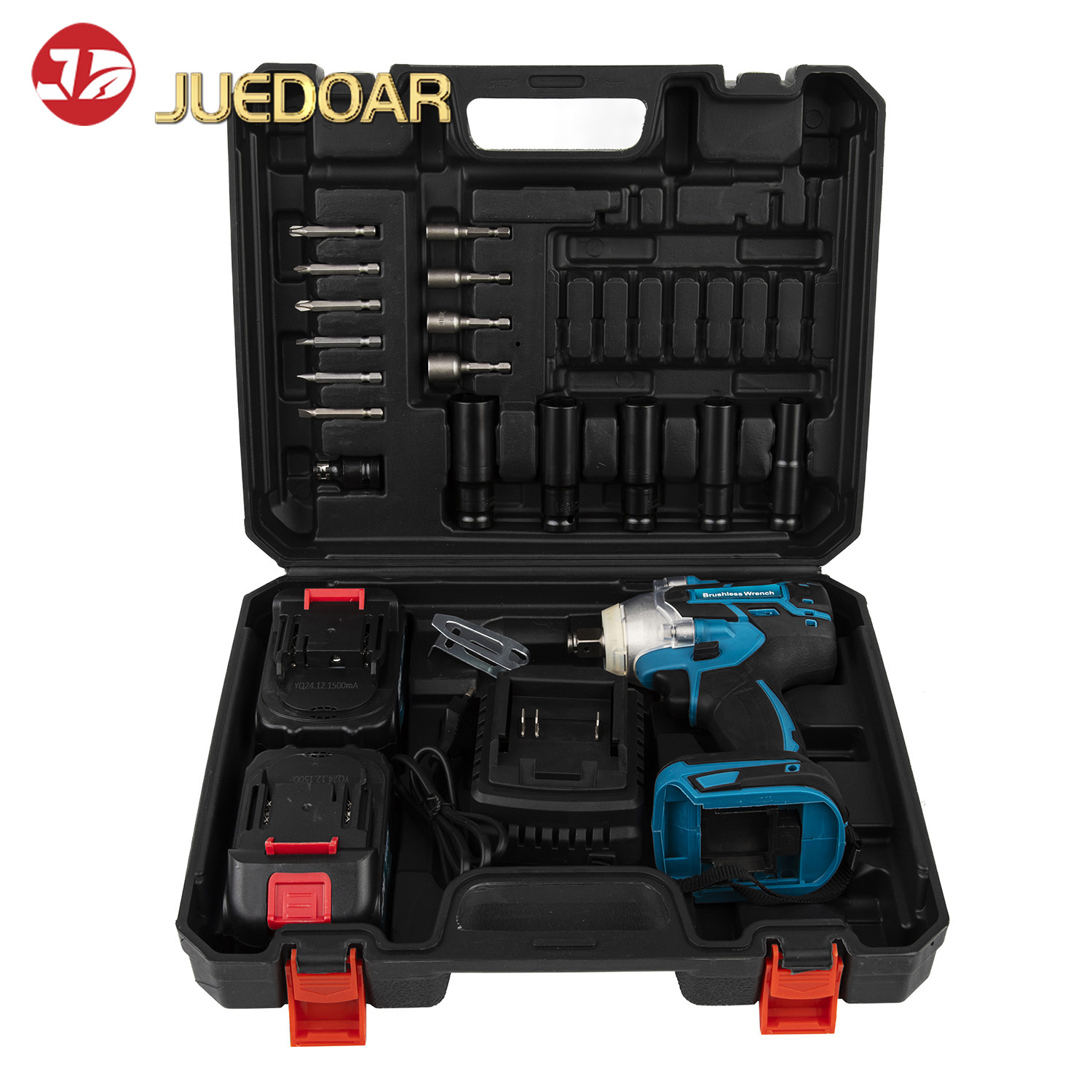 20V Brushless Impact Wrench + 380Nm + 1/2” + 2 Batteries + Built for Auto Repair