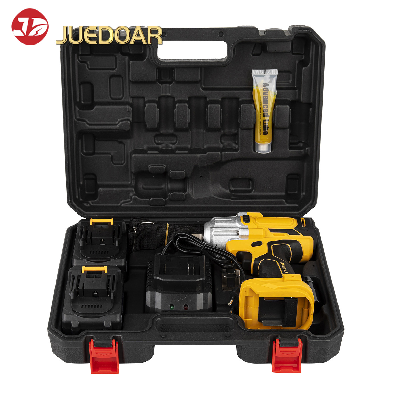 20V Brushless Impact Wrench + 600Nm + 1/2” + 2 Batteries + Built for Auto Repair