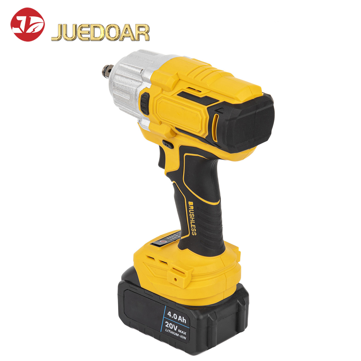 20V Brushless Impact Wrench + 600Nm + 1/2” + 2 Batteries + Built for Auto Repair