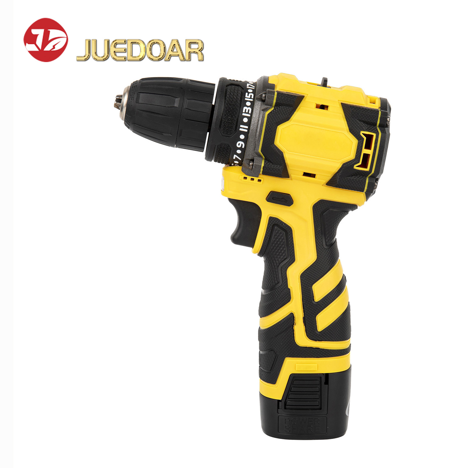 16.8V Brushless Lithium-Ion Drill, Multi-Function Cordless Drill for Home Use, Reversible Speed-Adjustable Electric Screwdriver