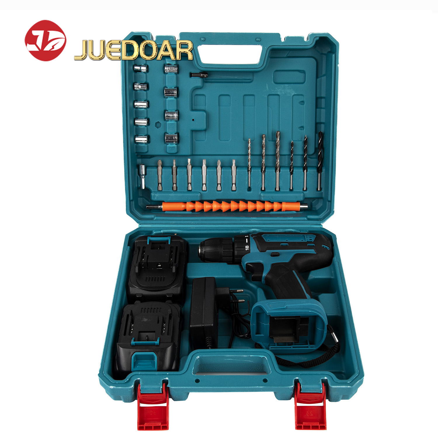 20V Lithium-Ion Drill, Multi-Function Cordless Drill for Home Use, Reversible Speed-Adjustable Electric Screwdriver